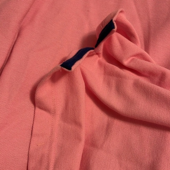 Men’s XL short sleeve polo Croft Barrow pink , easy care, pocket NWOT - Picture 7 of 7